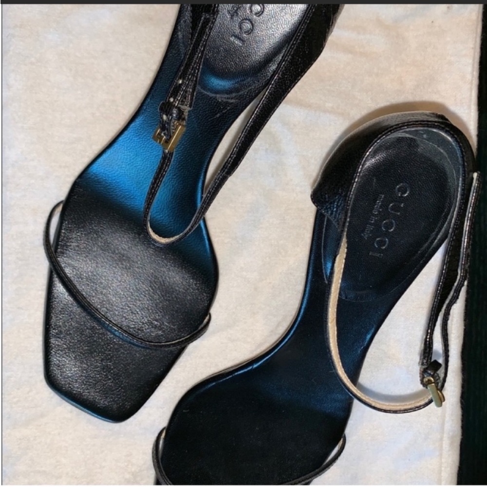 Gucci Sling Back Black heels size 6